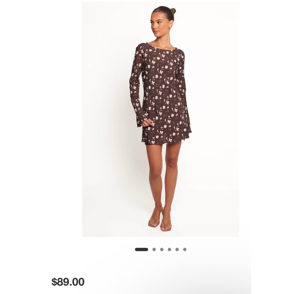 Petal & Pup Brown Floral Long Sleeve Dress